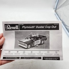 UH Revell 1:24 Plymouth Duster Cop Out Police Car 08-0853 Basic Builder *READ*
