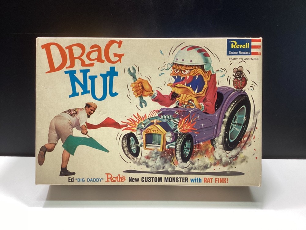 1963 Revell “Ed Roth” Drag Nut Model Kit-Open Box