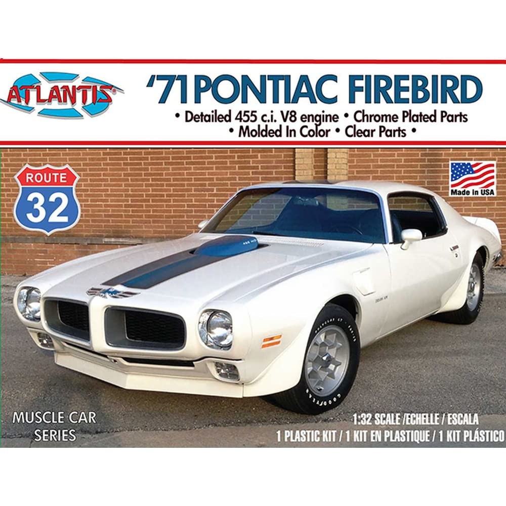 Atlantis – 1971 Pontiac Firebird Route – 1/32 Scale Plastic Kit (M2009)