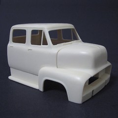 NB295 Jimmy Flintstone 1953 Ford 4 door Cabover resin car body
