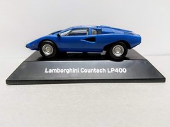 F-Toys 1/64 HO plastic model – Lamborghini Contach LP400 Racing Car Blue