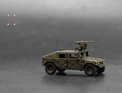 3D Printed 1/144 American Hummer armored vehicle Finished Model