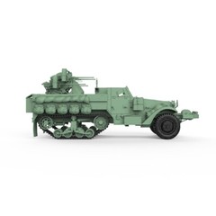 SSMODEL SS72552 1/72 25mm Military Model Kit US M16 Multiple Gun Motor Carriage
