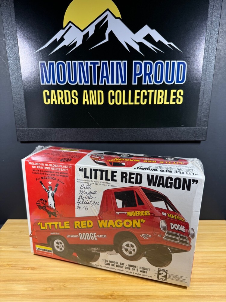 LINDBERG – DODGE LITTLE RED WAGON 1:25 KIT #72158 – SEALED – AUTOGRAPHED #16