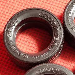 Goodyear ZR40 Tires 1934 Ford Pickup 1:25 Scale Model Car Part Lindberg