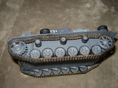 Built 231 German short Barrel Tank 6-1/4 inches long Well Built & Painted Ex