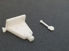 TRAILER HITCH & PIN / BALL from 53 Ford F100 Hauler AMT 1:25 Model Kit
