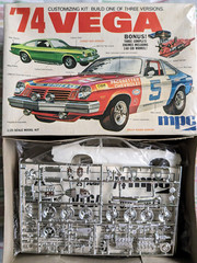 L@@K! RARE ORIGINAL VINTAGE MPC 1974 CHEVY VEGA KIT *SEALED-BAG *COMPLETE *NICE!