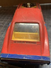 ’69 Shelby Mustang Scale Model Pre-built Custom Red Yellow Blue Plastic