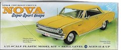 1/25 Moebius Models 2320 1964 Chevy II Nova Super Sport Coupe Plastic Model Kit