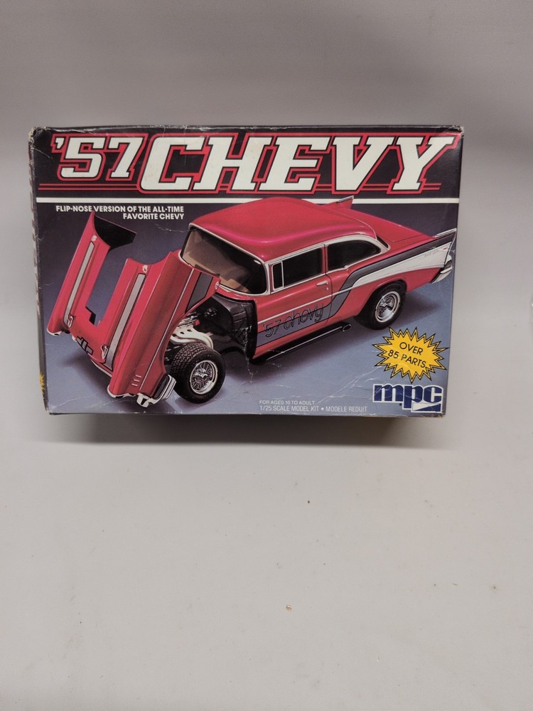 MPC 6321 ’57 Chevy Vintage Model kit 1/25 scale New Open Box Sealed Parts