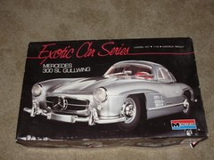 1990 Monogram Exotic Car Series 1954 Mercedes 300 SL GULLWING Partially Built.