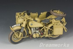AwardWinner Built Schuco Large 1/10 Diecast BMW R75 Motorcyle Sidecar+Rebuilt