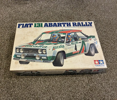 Tamiya Fiat 131 Abarth Rally Plastic Model Kit Unassembled w/ Decals