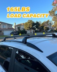EZREXPM Roof Rack Cross Bars Fit for Ford Edge 2015-2024 Luggage Lockable