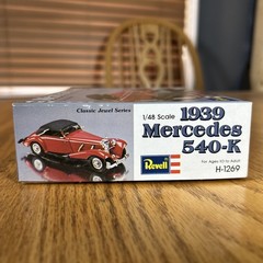 Vintage Revell 1939 Mercedes 540-K Model Kit 1/48 Scale