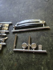 AMT 51 Chevy Hardtop 1:25 Model Parts Grill & Other Chrome parts STK W65C