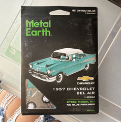 Metal Earth 1957 Chevrolet Bel Air 1:49 Metal Model Kit No Glue ME1010