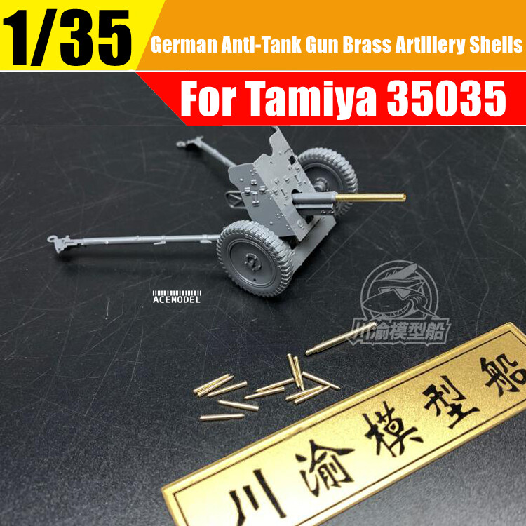 1/35 37mm German Anti-Tank Gun Brass Gun Barrel Detail-up Set for Tamiya 35035