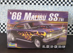 Chevy 1966 Malibu SS Drag Race Car 1:24 scale Revell/Monogram Kit Sealed