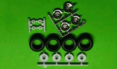 1977 Jeep Cj-7 1/24 Chrome Wagon Wheels Off Road Tires 4×4 Revell Dasiy Duke