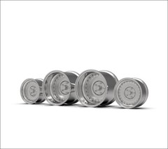 1:18 Chromed Muscle Machine Centerline Style Wheels For Stock Tires