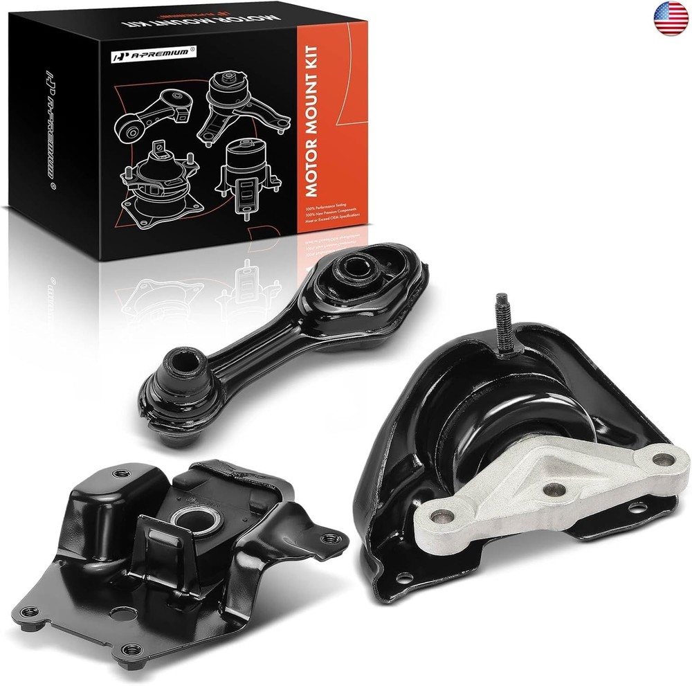 A-Premium 3PCS Engine Motor Mount Transmission Mount Torque Strut Mount Kit