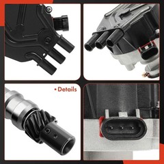 A-Premium Ignition Distributor with Cap & Rotor – Compatible with Chevy,