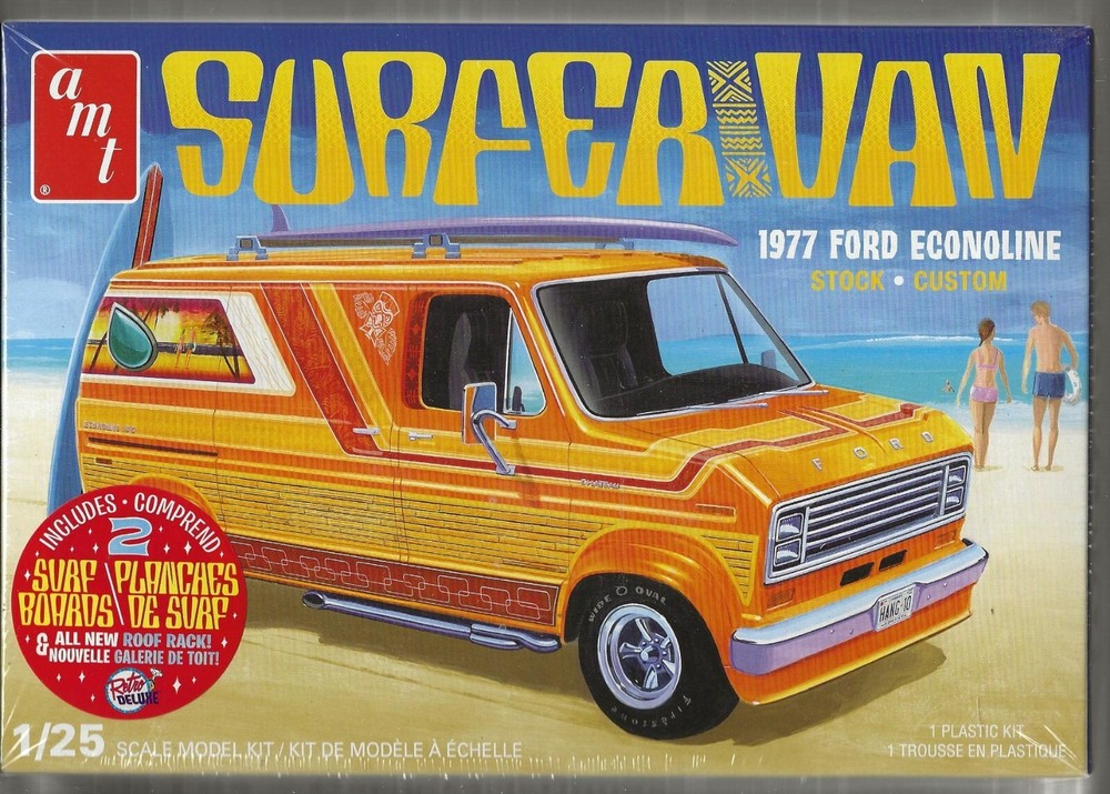 AMT Ford Econoline SURFER VAN, Retro Deluxe Edition Limited Reissue 1229 M/12 ST