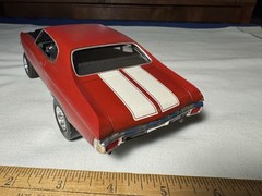 Vint 1980’s Plastic Model Kit 1970 Chevrolet Chevelle SS Built Revell Kit Maroon