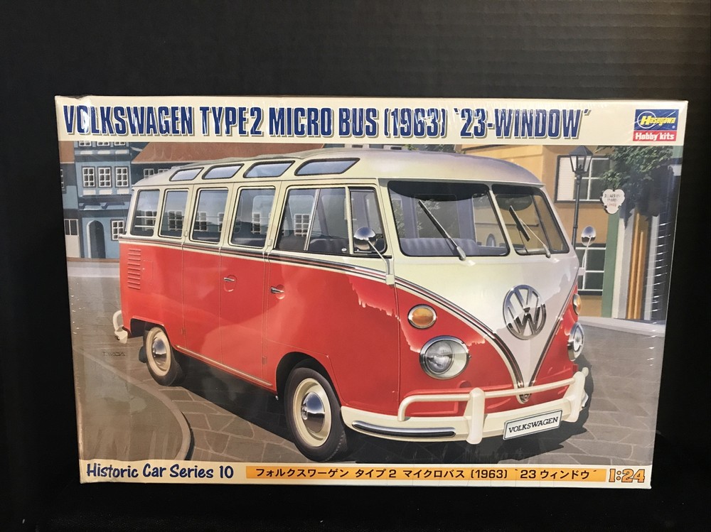 HASEGAWA 21210 VOLKSWAGEN 1963 TYPE 2 MICRO BUS MODEL KIT-NIB-1:24 SCALE