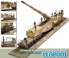 Dragon 1/35 6200 German Railway Gun 28cm K5(E) Leopold w/ metal barrel & figures