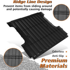 Truck Mat Compatible with 2024-2026 Ford F150 & Lightning 5.5FT Accessories, Tru