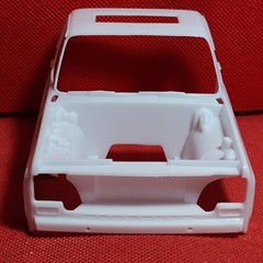 Body Shell & Frame 1977 Chevy Custom Pickup 1:25 Scale Model Car Part Revell
