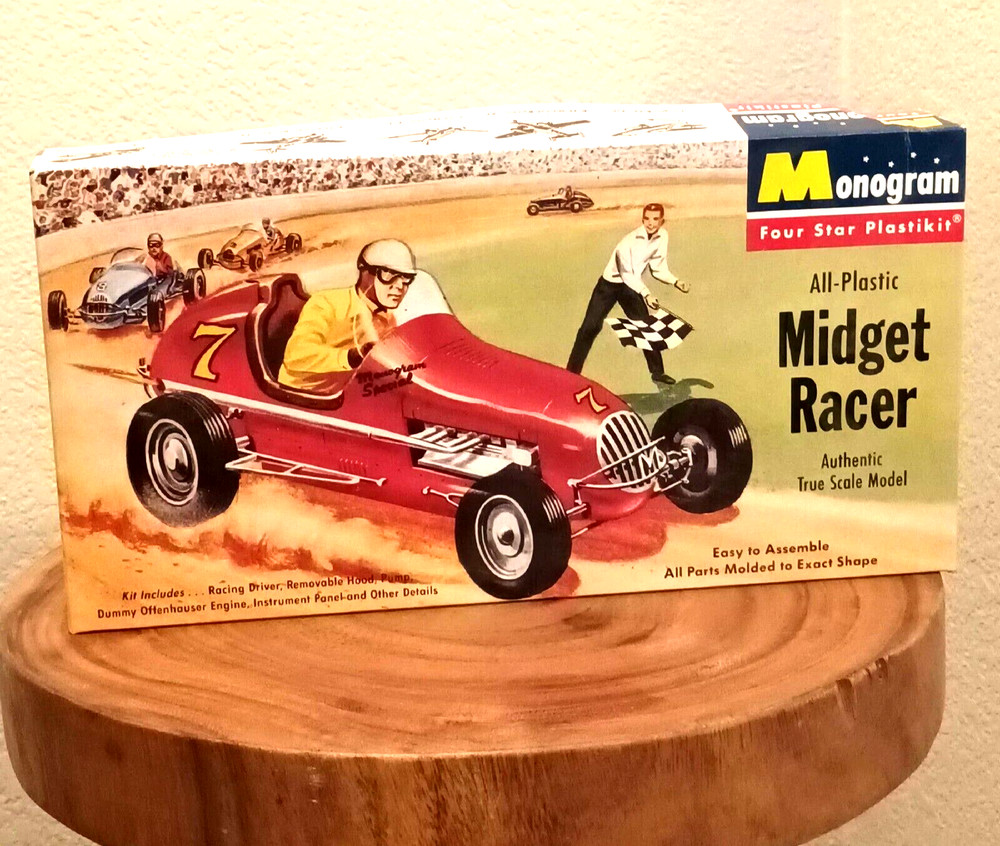 Monogram All-Plastic Midget Racer Model Kit.