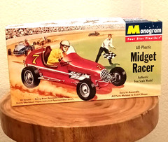 Monogram All-Plastic Midget Racer Model Kit.