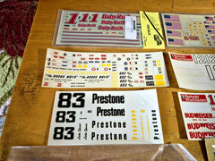 Various Assortment of Model Car DECALS