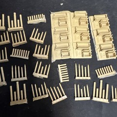 75MM AMMO CRATES TUBES EMPTIES VP SUPER VALUE Verlinden 1/35 1111 RESIN OOP RARE