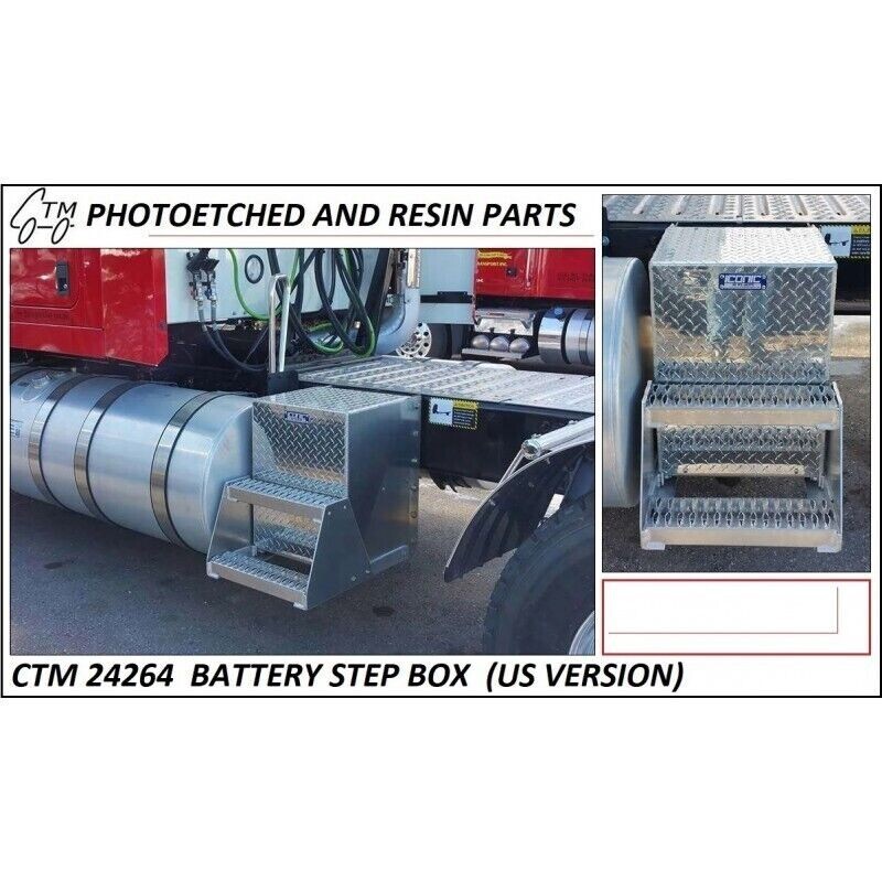 PHOTOETCHED Step Battery Box 1/25 or 1/24 scale CTM24264