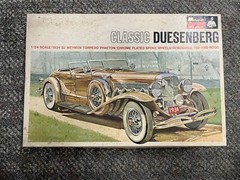 + Vintage Monogram 1/24 1934 SJ Weyman Torpedo Classic Duesenberg Plastic Kit
