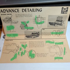 Vintage MPC 1968 Corvette Sting Ray 427 Hardtop 1/20 Partial Build