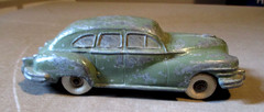 1948 CHRYSLER WINDSOR- METAL- DEALER PROMO MODEL TOY CAR- NATIONAL PRODUCTS-6.5″