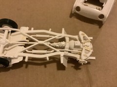 1 25 scale model parts Avanti Partially Built Body Chassis Engine No Box
