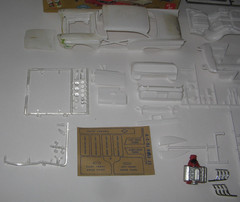 AMT 1957 Ford HT ’60s Custom Partial Built Kit Survivor Parts Lot in #T157 Box