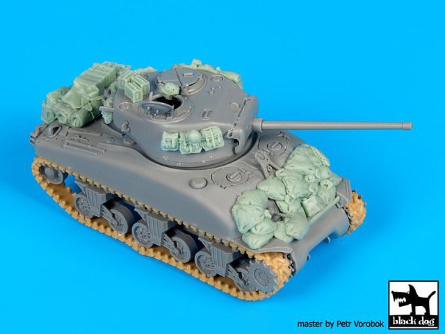 Black Dog 1/72 M4A1 Sherman Tank Stowage & Accessories Set WWII (Dragon) T72085