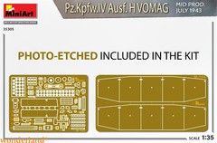 MiniArt 35305 1/35 Pz.Kpfw.IV Ausf. H Vomag. Mid Prod. (July 1943) Interior Kit