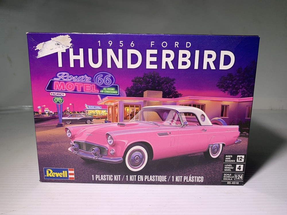 Revell 1956 Ford Thunderbird 1/24 Scale Plastic Model Car Kit #85-4518 – SEALED