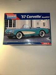 Monogram 1957 Corvette Roadster 1:24 Scaled Sealed In Plastic