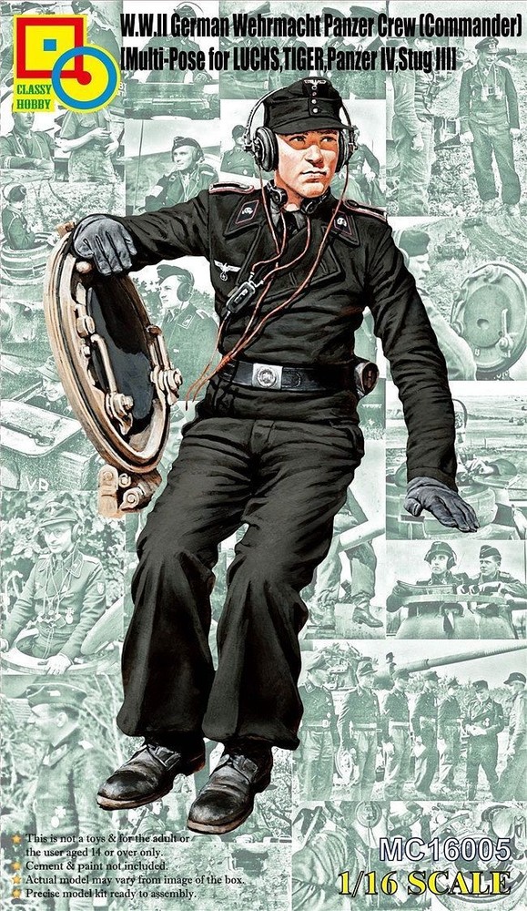 Classy Hobby 1/16 German Wehrmacht Panzer Crew (Commander) MC16005