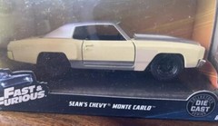 SEAN’S FAST & FURIOUS CHEVY MONTECARLO SCALE 1/32 SCALE MODEL DIECAST UNUSED